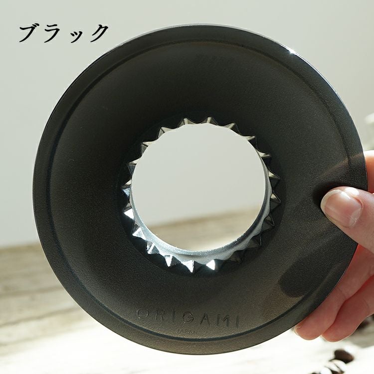 ORIGAMI オリガミ AS樹脂製 ドリッパーホルダー（クリア / ブラック