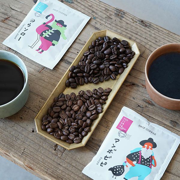 ホワイトデーにグルメドリップコーヒーひげおじさんと羽ばたく鳥2種