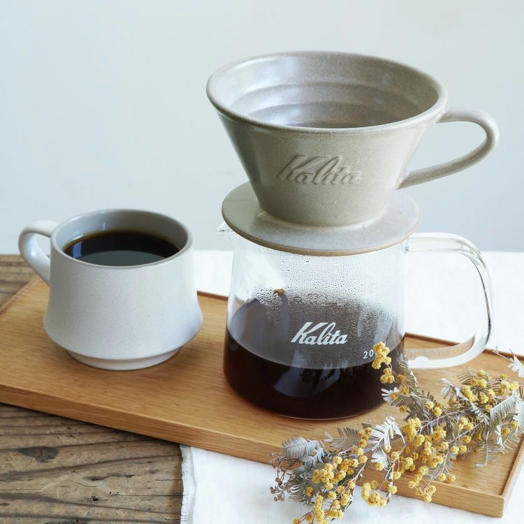 Kalita ウェーブドリッパー MI 185選べる4色（2～4杯用）美濃焼～DACHI