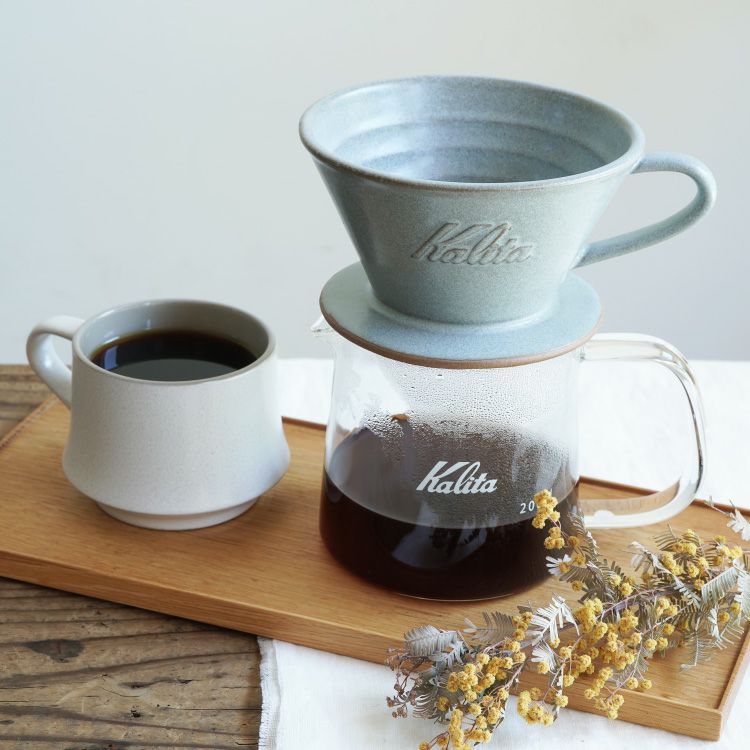 Kalita ウェーブドリッパー MI 185選べる4色（2～4杯用）美濃焼～DACHI