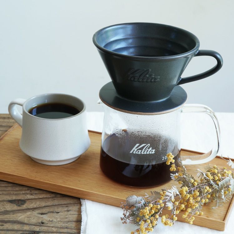 Kalita ウェーブドリッパー MI 185選べる4色（2～4杯用）美濃焼～DACHI