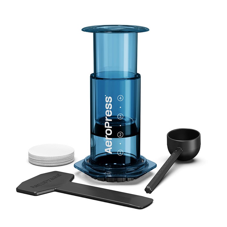 Y*K様 新品エアロプレスコーヒーメーカー　クリア日本未発売クリアブルー器具ドリ AeroPress® Coffee Maker Clearエアロプレス コーヒーメーカー