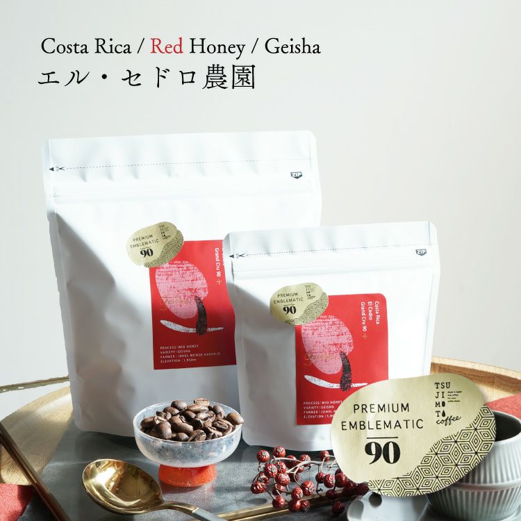 【数量限定】Grand Cru 90+最高級グランクリュコーヒー豆・粉コスタリカ エル・セドロ農園 サン・イシドロ・ラブラドール（100g / 200g / 1kg）送料無料品種：ゲイシャ精製方法：レッドハニー | TSUJIMOTOcoffee