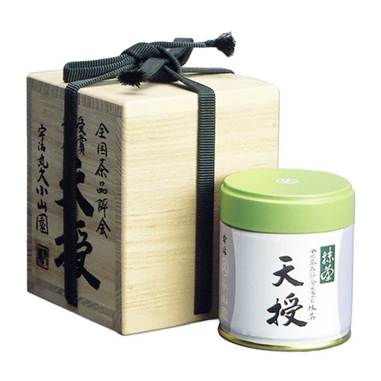 丸久小山園】受賞抹茶「天授」40g缶桐箱入り全国品評会受賞茶・極上茶 