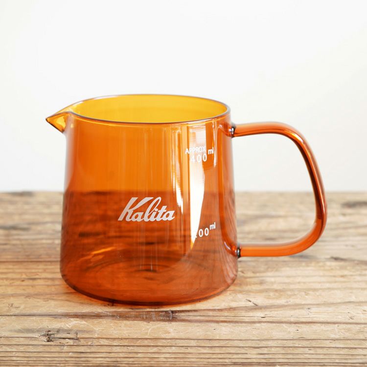 数量限定】Kalita Jug400 アンバー（1～2杯用）コーヒーサーバー