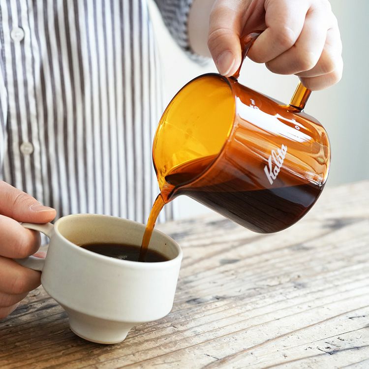 数量限定】Kalita Jug400 アンバー（1～2杯用）コーヒーサーバー