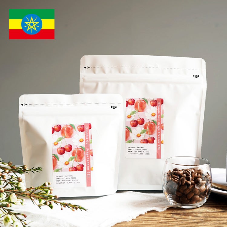 スペシャルティコーヒー豆・粉エチオピア グジ ウラガ フリーザー 72h